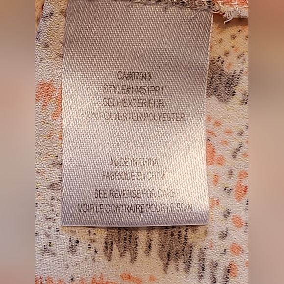 DANIEL RAINN Shortsleeve Flowy Women's Blouse | Top. Size Small. 🧡🩶 - Picture 7 of 7